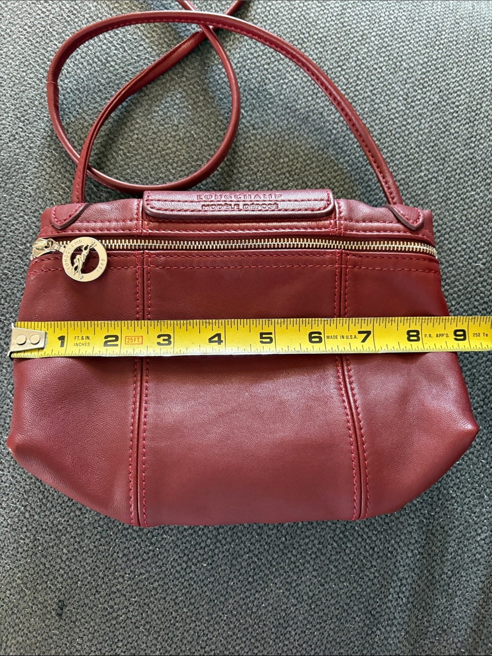 Preowned Longchamp leather purse - Picture 9 of 10